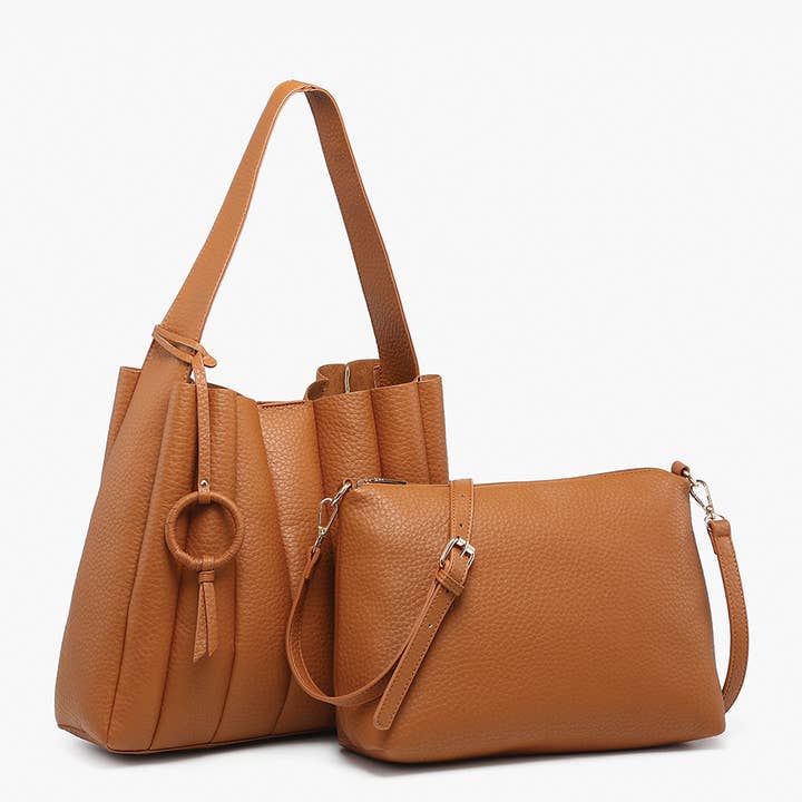 Jen & Co. – wholesale Satchel – Women's – M2574 Josie Pleated Satchel w/ Ring Tassel2