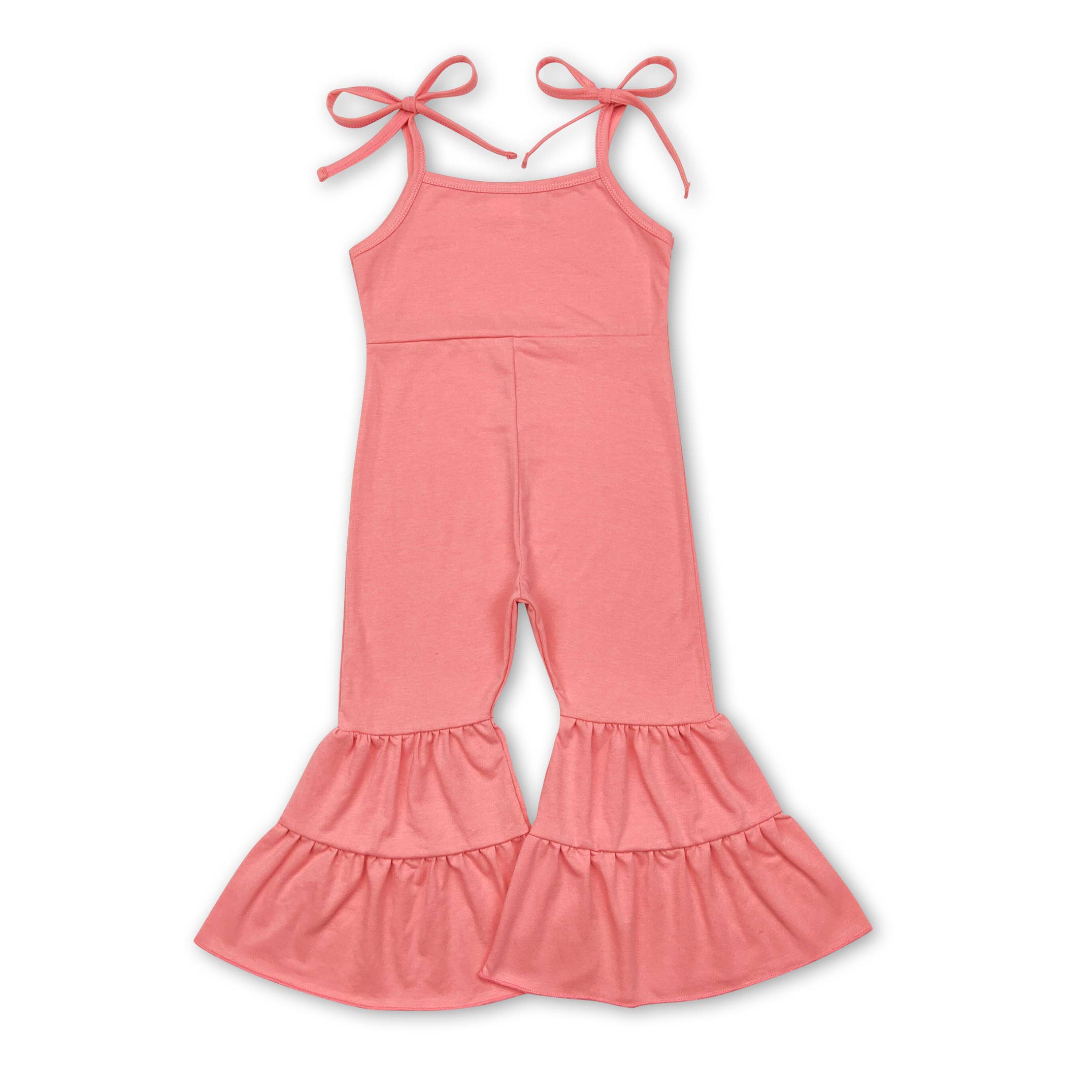 Yawoo Garments - Wholesale Jumpsuit - Baby - Solid cotton straps baby girls jumpsuit3