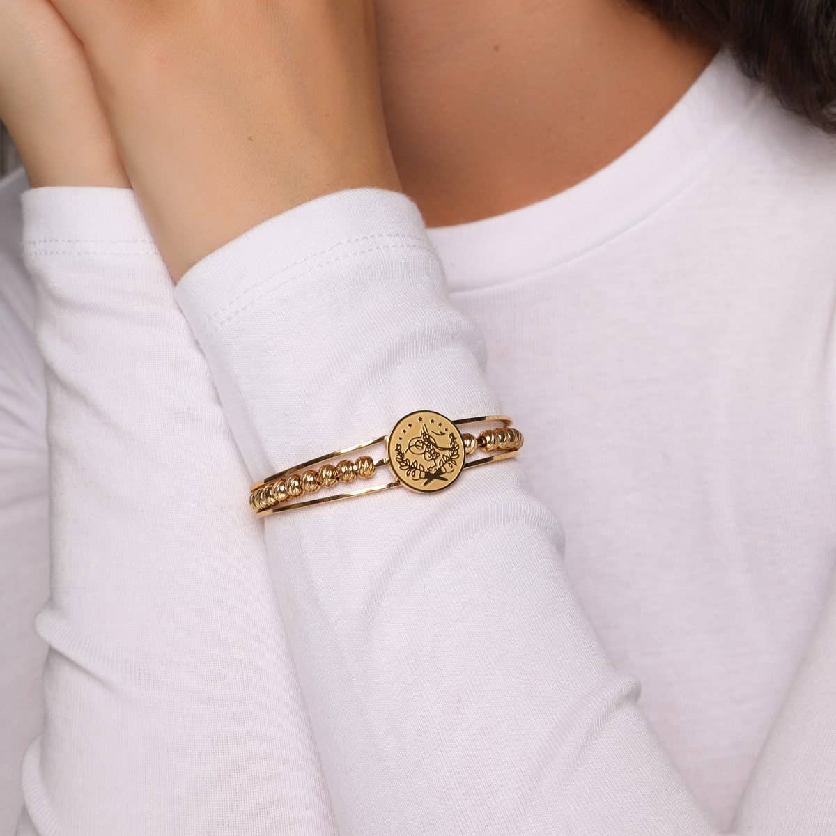 Schmuckgroßhandel - Wholesale Bangle Bracelet - Oriental Bracelet | 18K gold-plated1