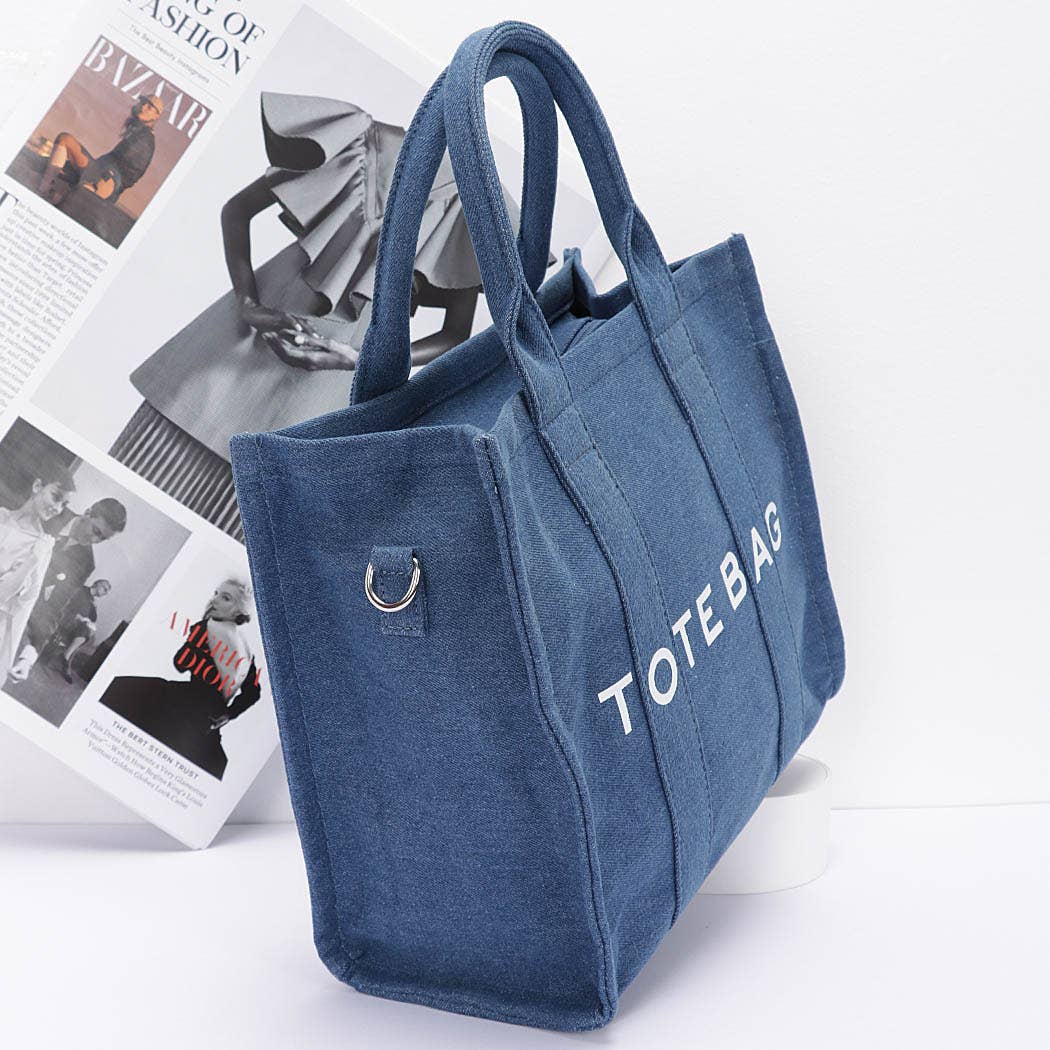 3AM BY H&D ACCESSORIES - Wholesale Tote Bag - Women's - Denim Tote Bag3