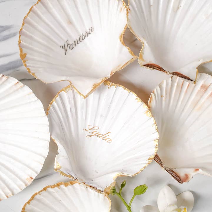 Tonkin Handicraft - Wholesale Decorative Tabletop Object - DECOUPAGE CLAM - Painted shell