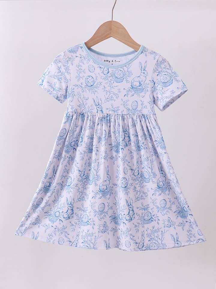 Blaues Hasenei Bambuskleid für den Großhandel von Aspen Rain Boutique