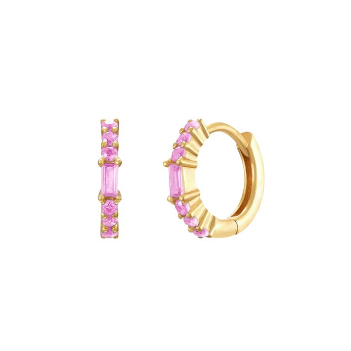 Aurielle hoops pink for wholesale by Rosies