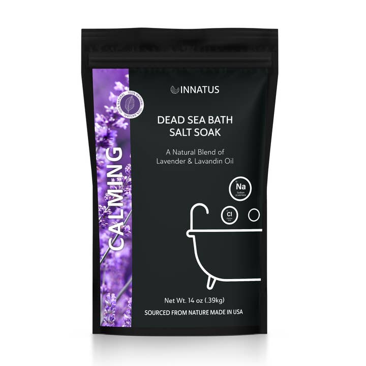 Dead sea Calming bath salt soak with 21 minerals for wholesale by innatus