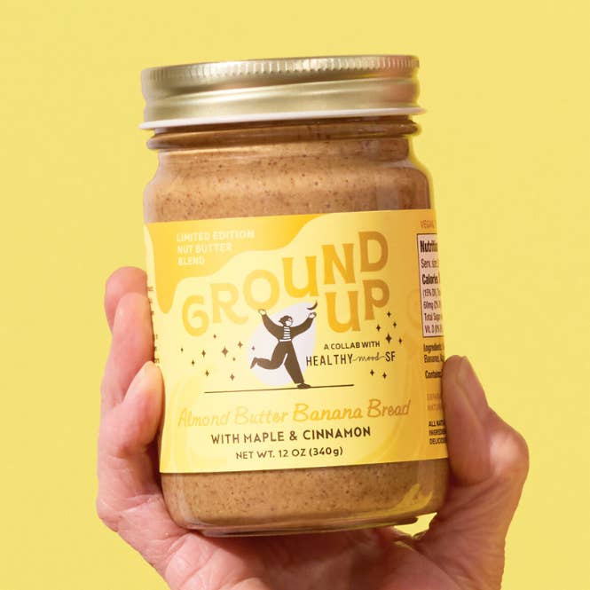 12oz Almond Butter Banana Bread Nut Butter for wholesale by Ground Up