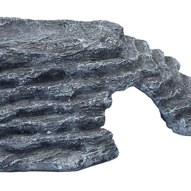 Komodo - Wholesale Terrarium - Corner Basking Ramp/Hide - Grey1
