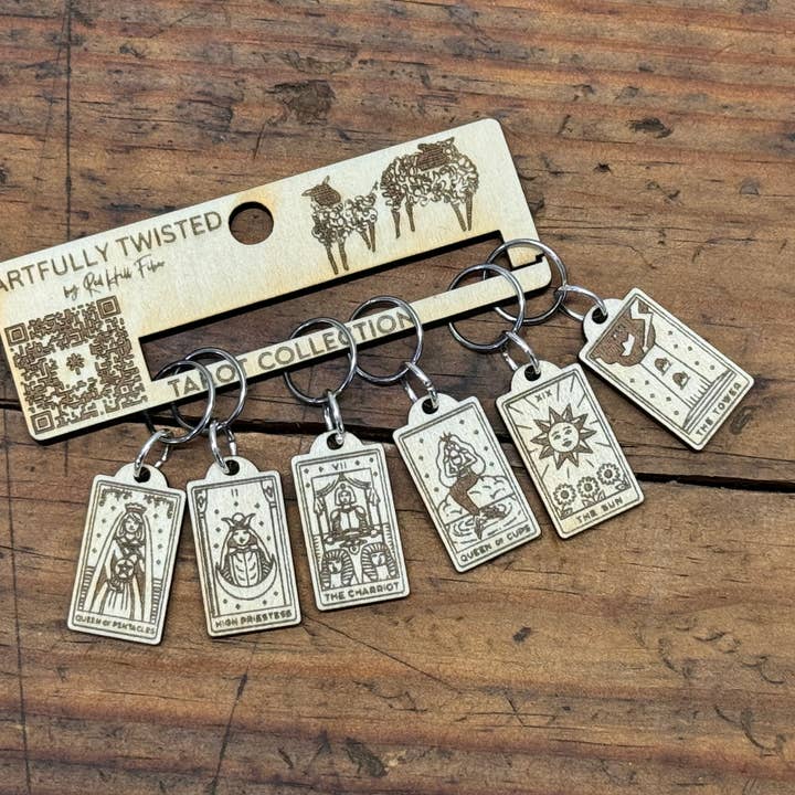 Marqueurs à points pour cartes de tarot - Set 1 pour la vente par Red Hill Fiber