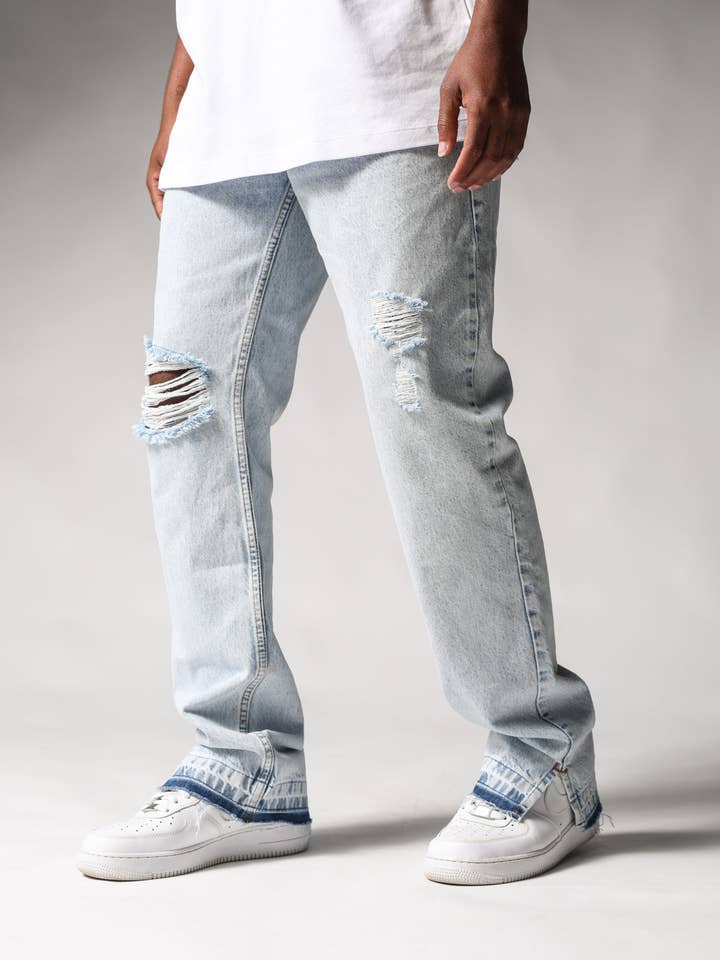Monocloth - Wholesale Jeans - Men's - Ice Flared Jeans