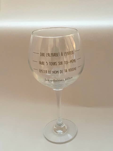 Les Vilaines Filles - Wholesale Wine Glass - Graduated wine glass "challenge"