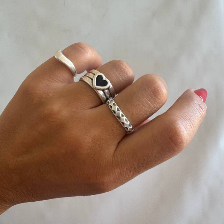 Christina Christi - Wholesale Band/gestapelde ring - Zilveren dunne ringen voor dames, stapelringen, stapelbaar zilver