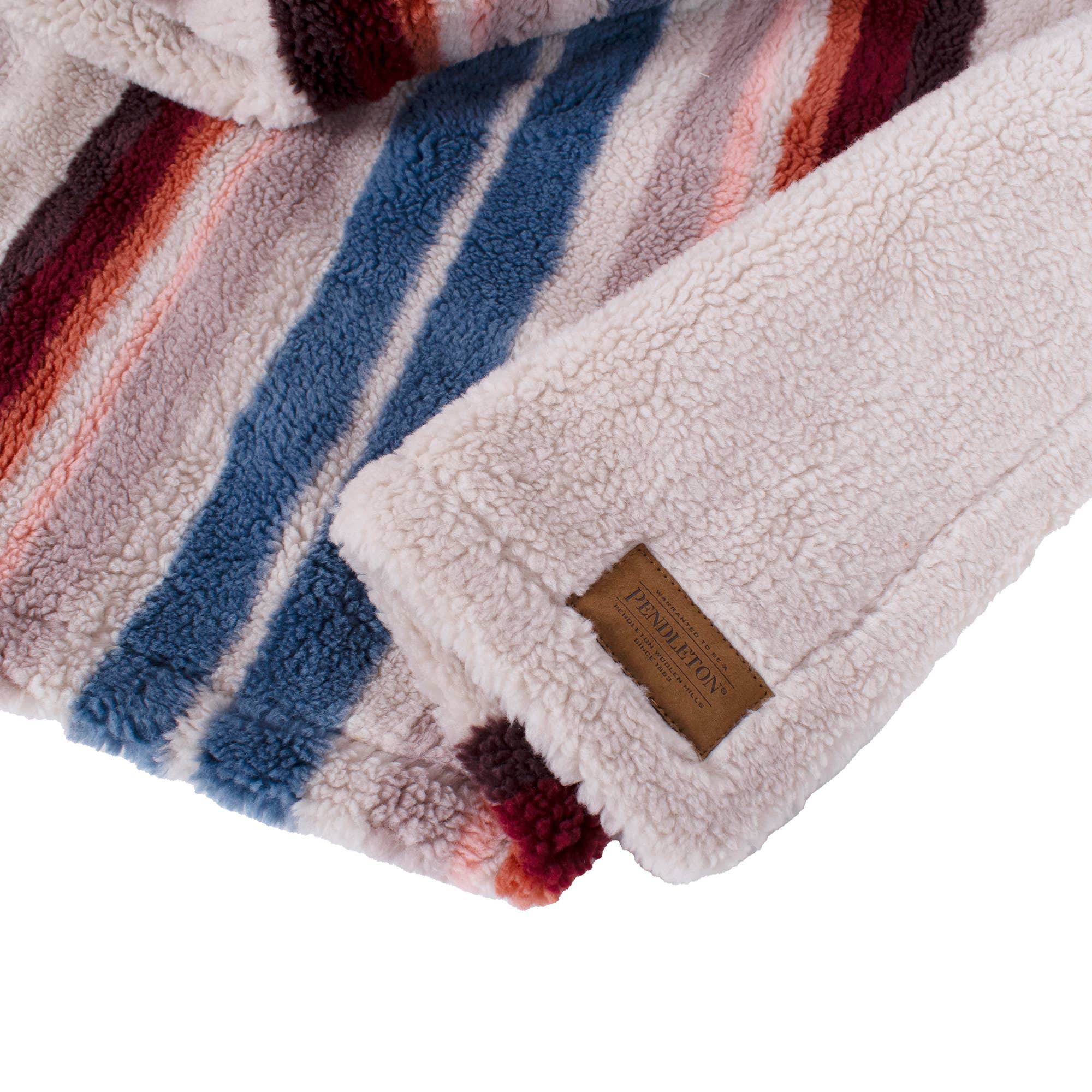 Carolina Pet Company - Wholesale Pet Blanket - Cat/Dog - Pendleton Serape Rosewood Berber Crate Blanket1