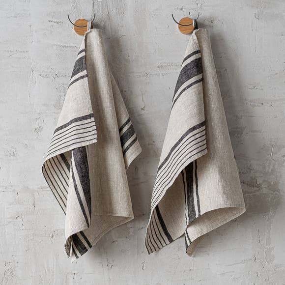 LinenMe – wholesale Hand towel – Linen Hand Towels Black Provence0