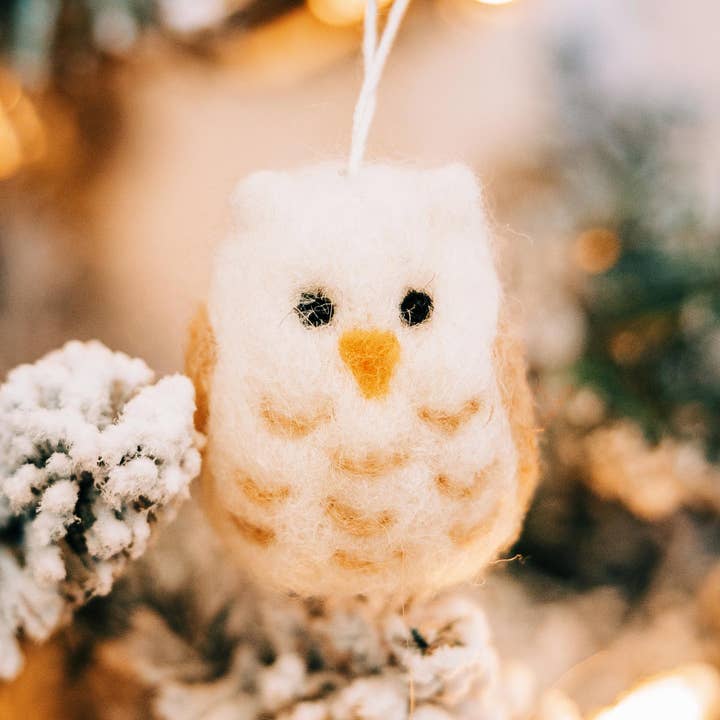 Ten Thousand Villages - Wholesale Ornament - Wool Owl Ornament2