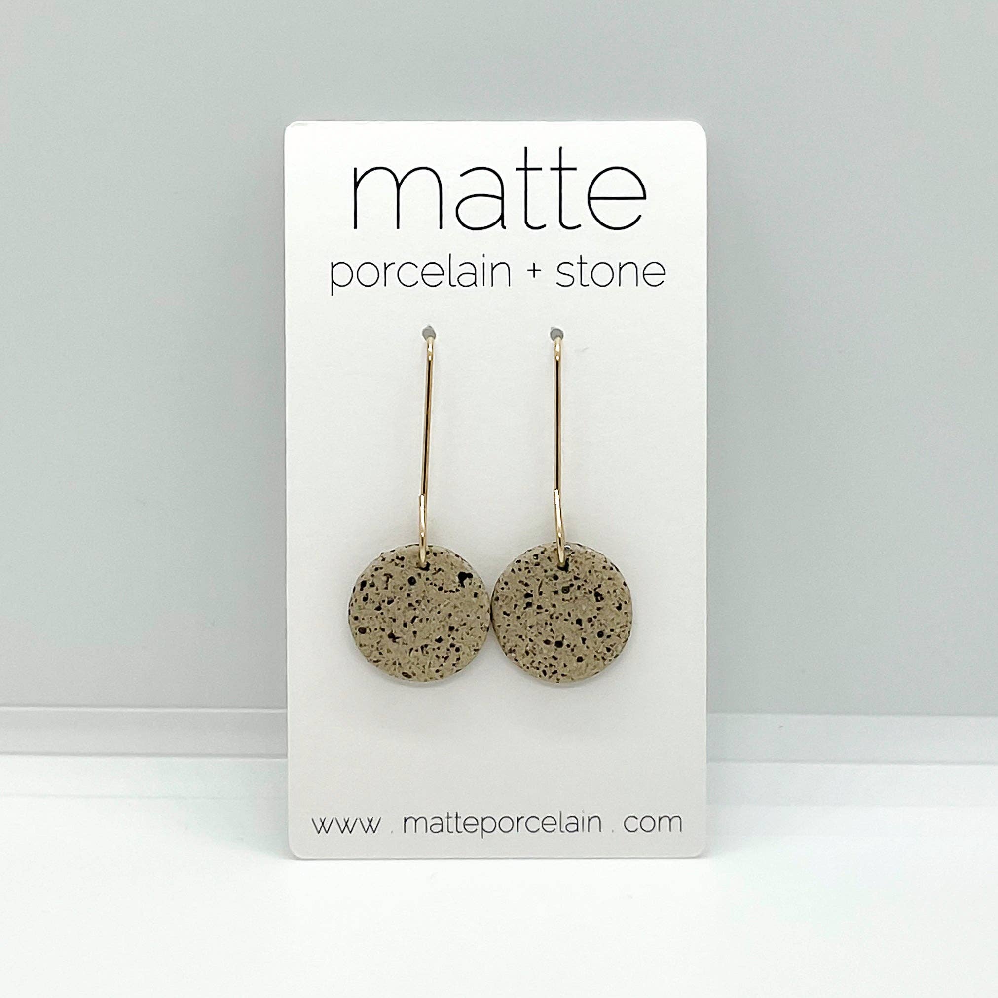 matte porcelain - Wholesale Dangle Earrings - the SIMPLICITY drop | porcelain + stoneware1