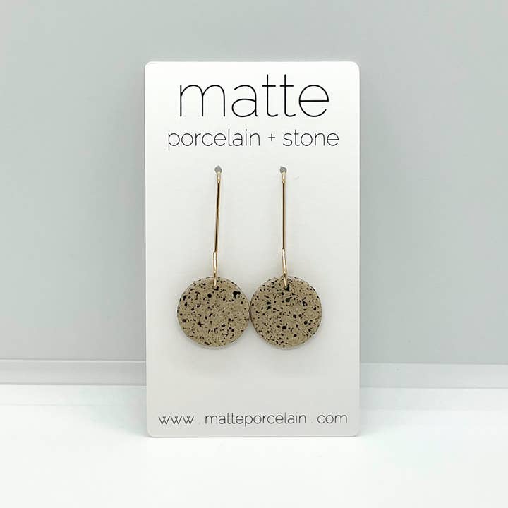 matte porcelain - Wholesale Dangle Earrings - the SIMPLICITY drop | porcelain + stoneware1