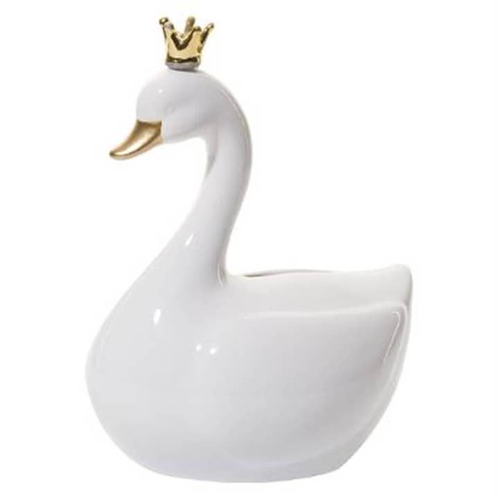 TSJJ - Wholesale Money/Piggy Bank - Swan piggy bank (white or pink)