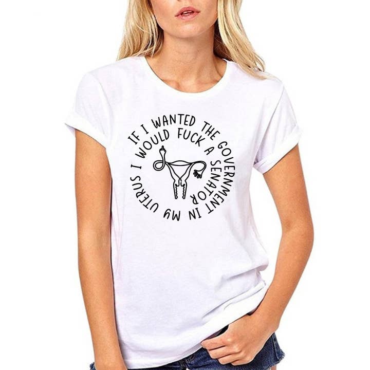 If I Wanted the Government In My Uterus... Kurzarm-T-Shirt für den Großhandel von InsensitiviTees