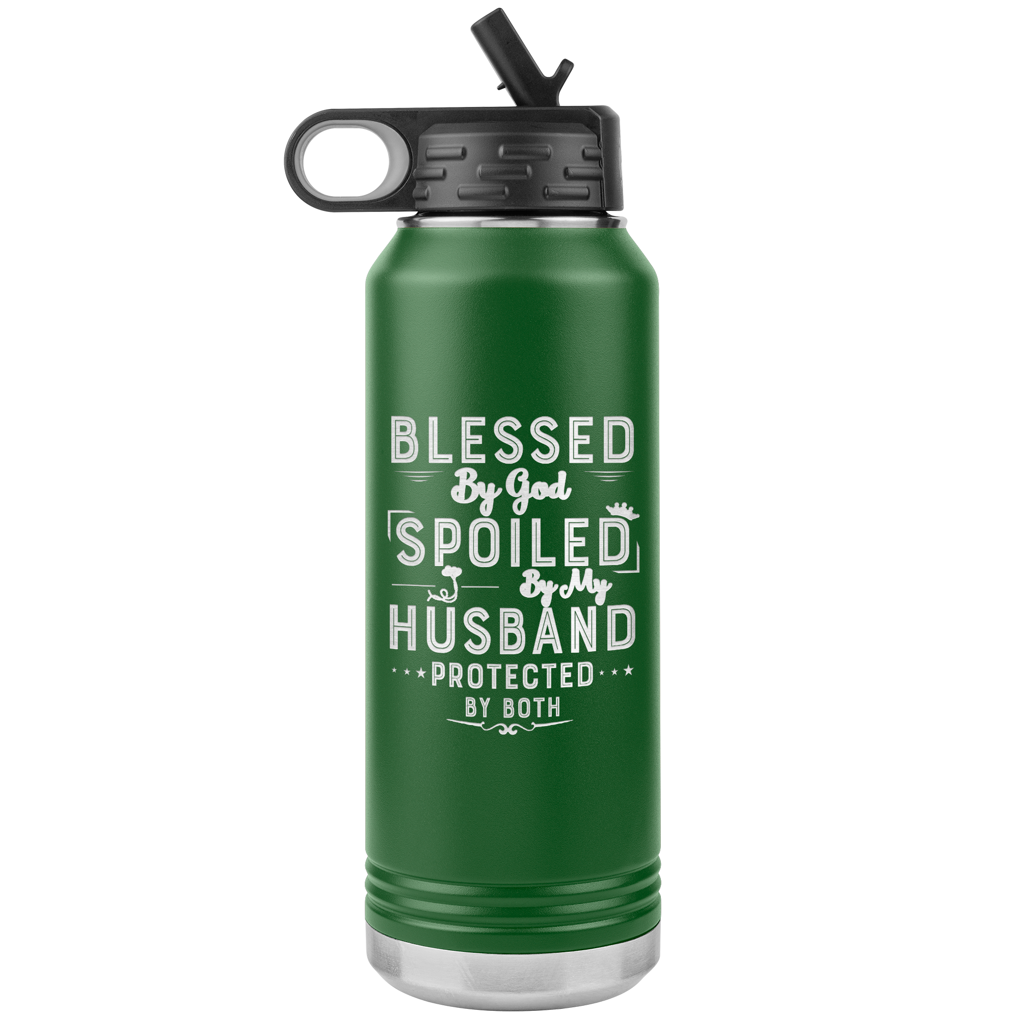 LA Shirt Company - Wholesale Water Bottle - Blessed By God - 32OZ WATER BOTTLE INSULATED3