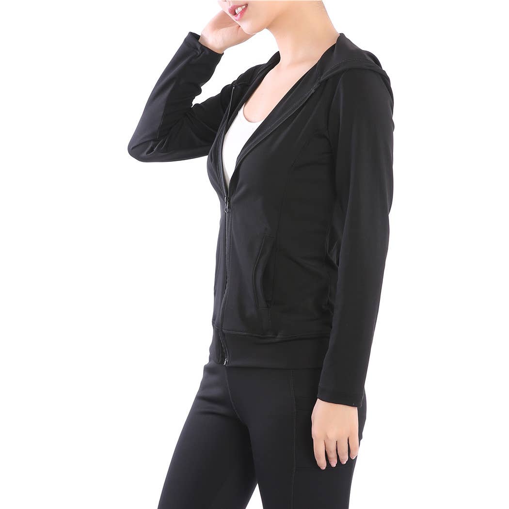 SSImport - Wholesale Athletic Jacket - Women's - A358 SPORTS HOODIE JACKET MIXED SIZES 12PCS/SET33