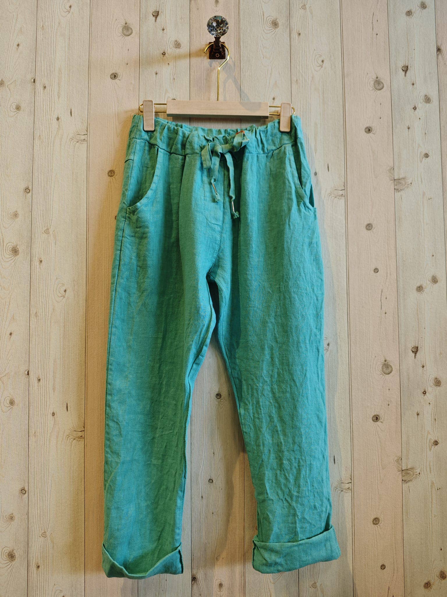 Linen & More - Wholesale Broek - Dames - REF 88433 linnen piratenbroek 100%13