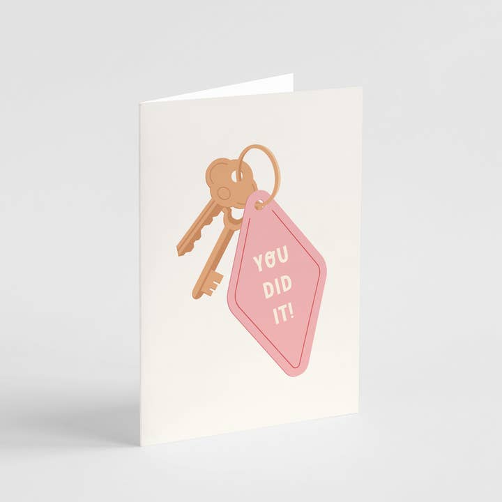 Popsy Press - Venta al por mayor Tarjetas de inauguración de hogar - Tarjeta Lo Lograste - Tarjeta de Felicitaciones por Nueva Casa
