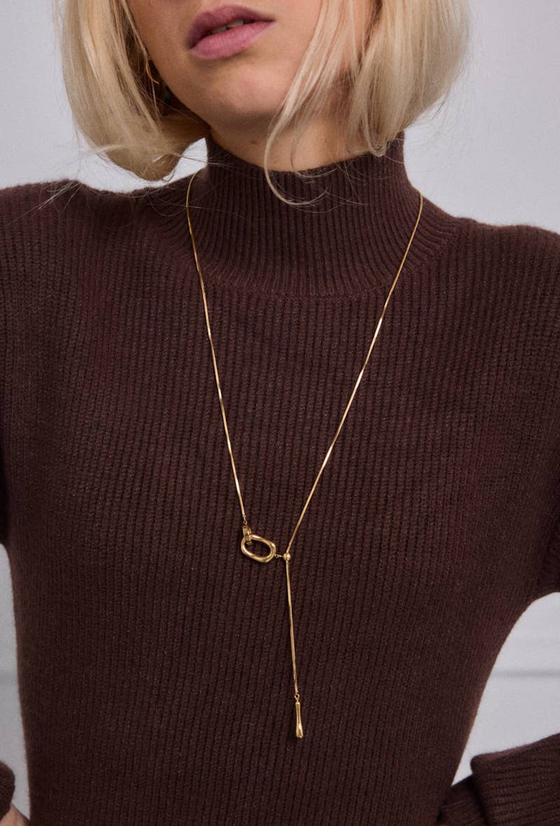 Gold Stainless steel collar 224AQ183 for wholesale on Faire1