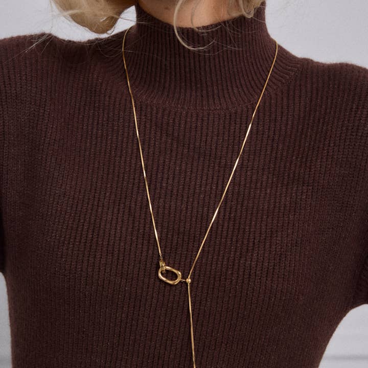 Gold Stainless steel collar 224AQ183 for wholesale on Faire1