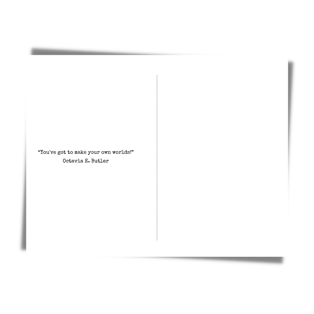 CheerNotes Greeting Cards & Stationery - Wholesale Everyday Greeting Card - Octavia Butler Black Sci-Fi Author Card1