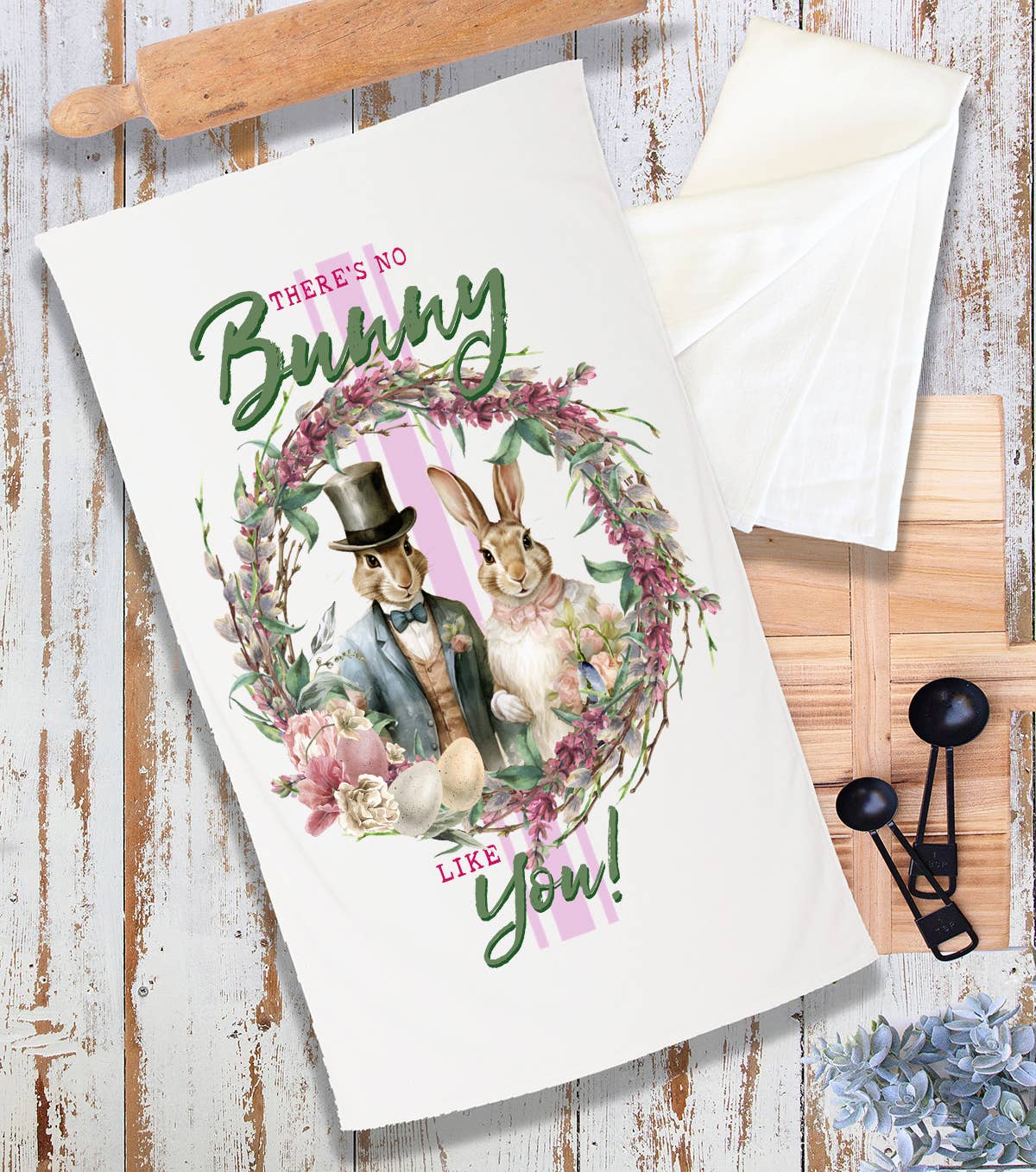 Avery Lane Gifts - Vendita all'ingrosso Strofinacci - Asciugamano in spugna Easter Victorian Bunny like You0