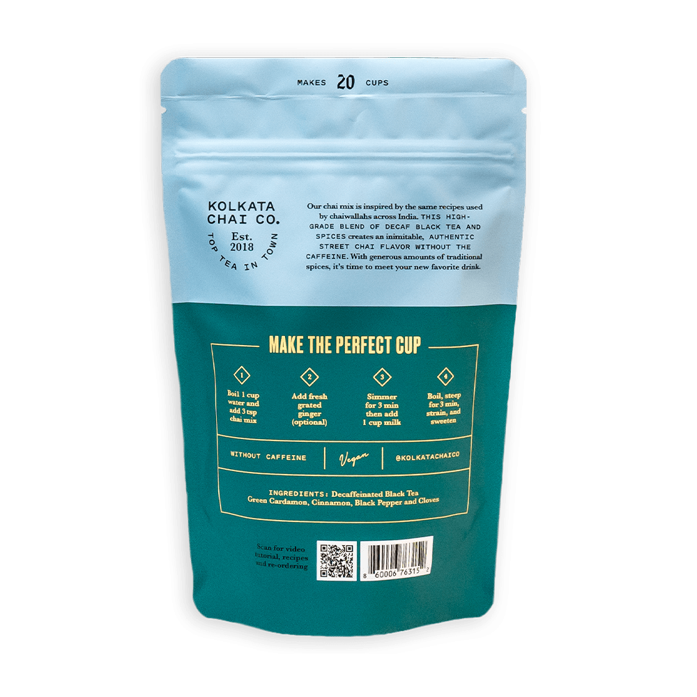 KOLKATA CHAI CO - Vente Thé en vrac - Mélange décaféiné Masala Chai1