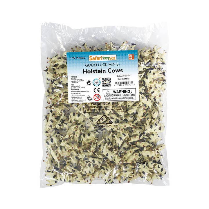 Safari Ltd. - Wholesale Figurine Toy - Kids - Holstein Cows - Good Luck Minis® - 3436223