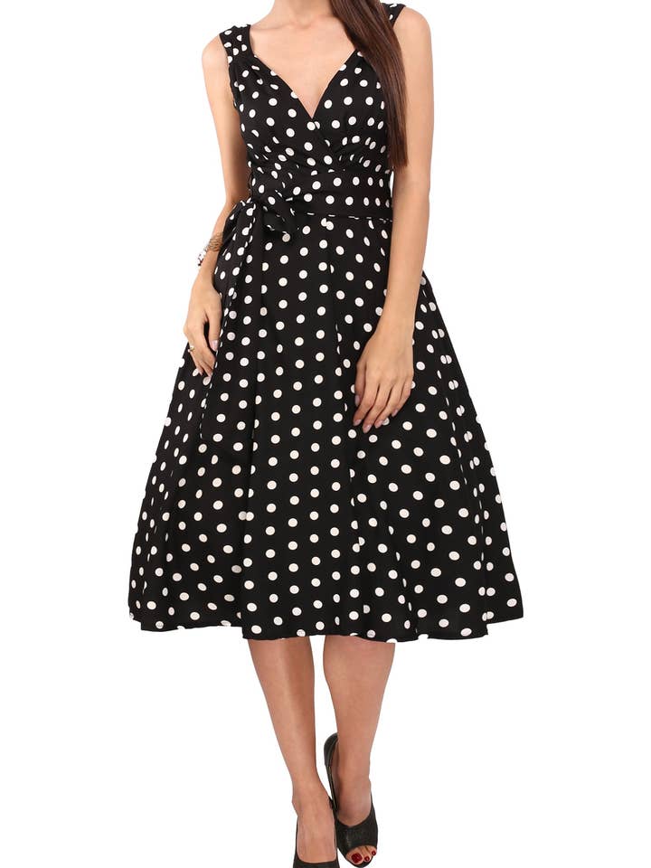 Robe de soirée vintage Swing Rockabilly des années 40 et 50, tailles 6 à 24 pour la vente par Miss Lavish London