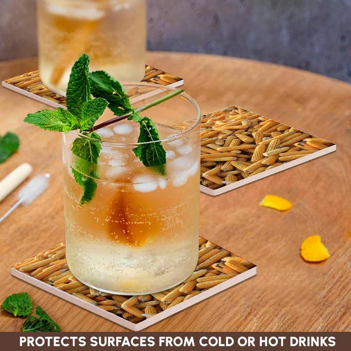 3dRose – wholesale Coasters – 3dRose, Raw Organic Husked Sweetcorn Seed Drying In The Sun, Coaster2