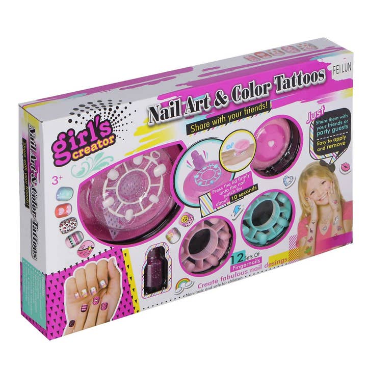 Kit de diseño de arte de uñas y tatuajes temporales para venta al por mayor de tokiplay