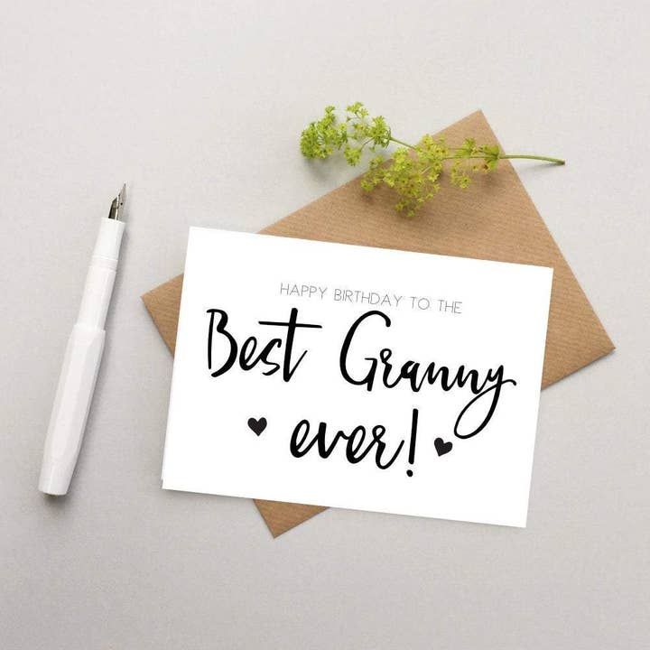 Granny Birthday Card for wholesale by Word Up Creative