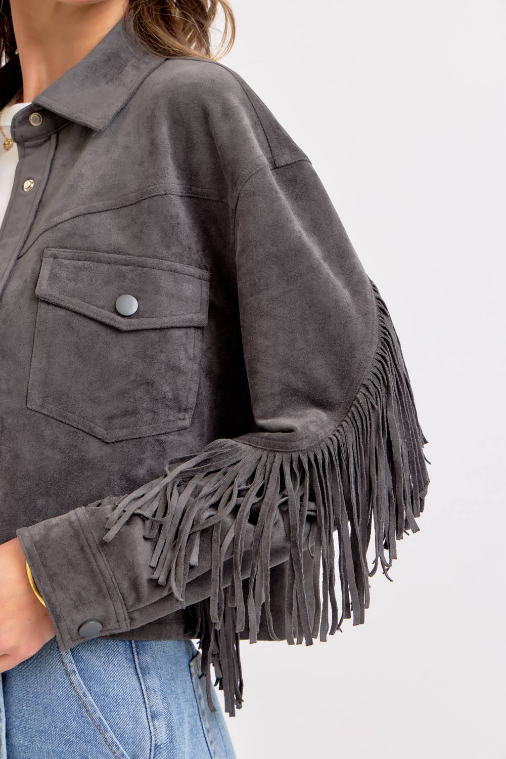 Sweet Lovely by Jen – Großhandel Hemdjacke/Shacket – Damen – Western-inspirierte Wildleder-Shacket49