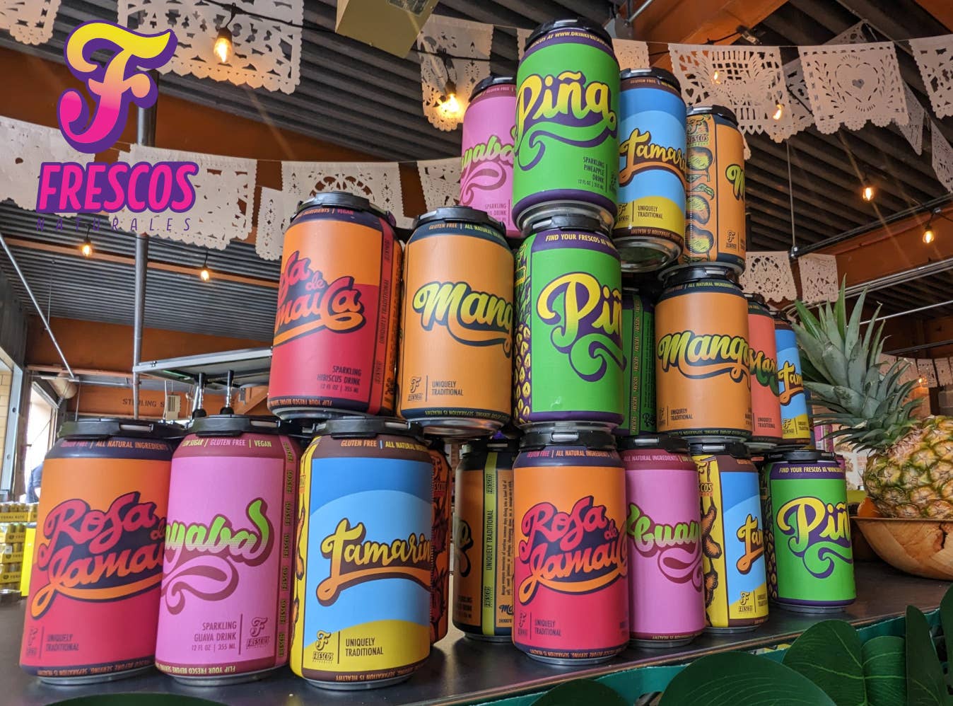 Frescos Naturales - Wholesale Soda/Carbonated Drink - Rosa de Jamaica - Sparkling Hibiscus 12 oz3