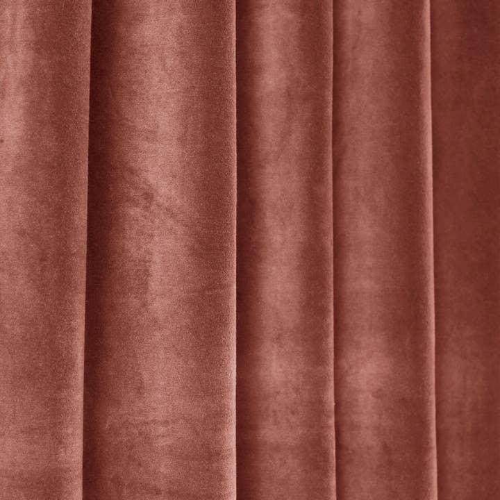 Stella Plush Velvet Curtain, Rose for wholesale on Faire