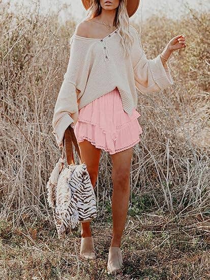 Suhkasana - Wholesale Skirt - Women's - Women's High-Waist Layered Cake Skirt – Summer Casual Mini Skirt35