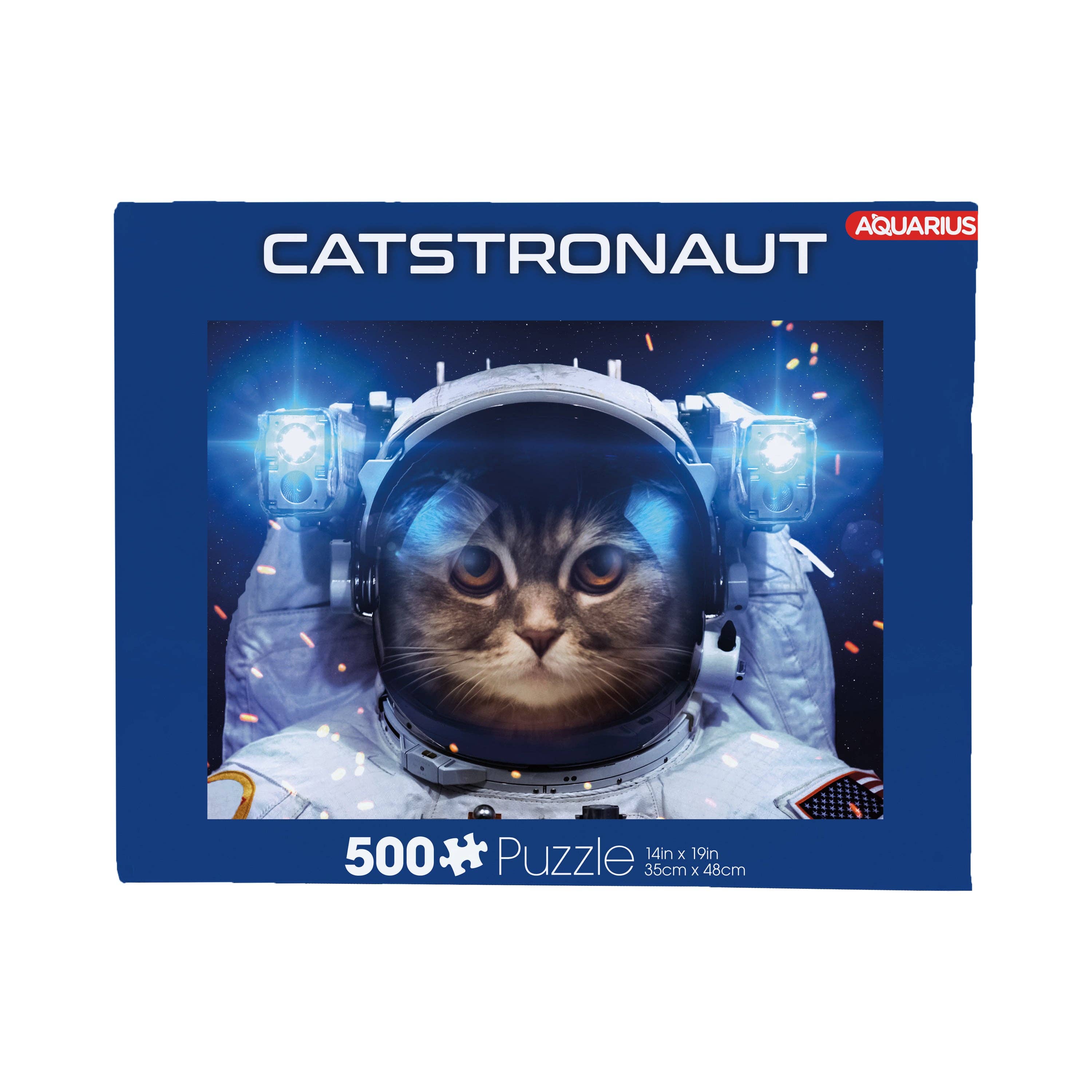 AQUARIUS, GAMAGO, ICUP, & ROCK SAWS by NMR Brands - Wholesale Puzzle - Adult - Catstronaut 500 Piece Jigsaw Puzzle