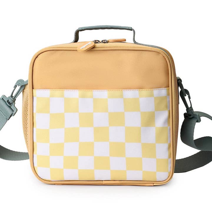 Tutete - Wholesale Cooler/Cooler Bag - Stripes Yellow Chess Rigid Cooler