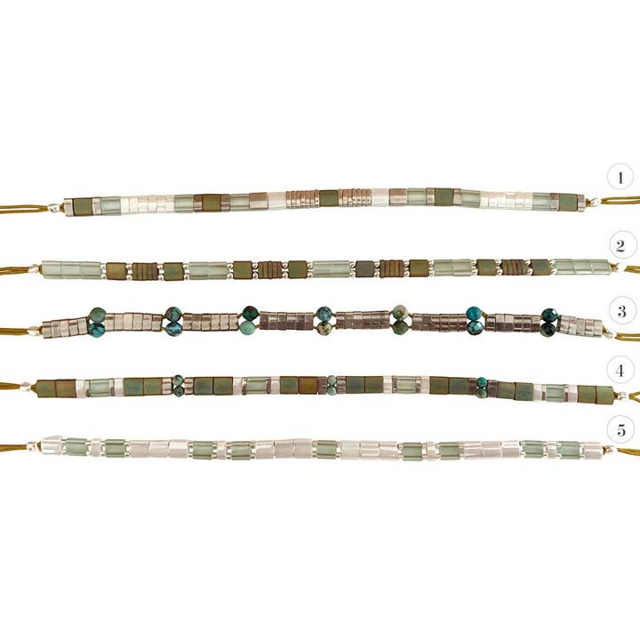 CLAIRE BERTEAU - Vendita all'ingrosso Bracciale con perline - Bracciale con perline giapponesi Anitya Almond