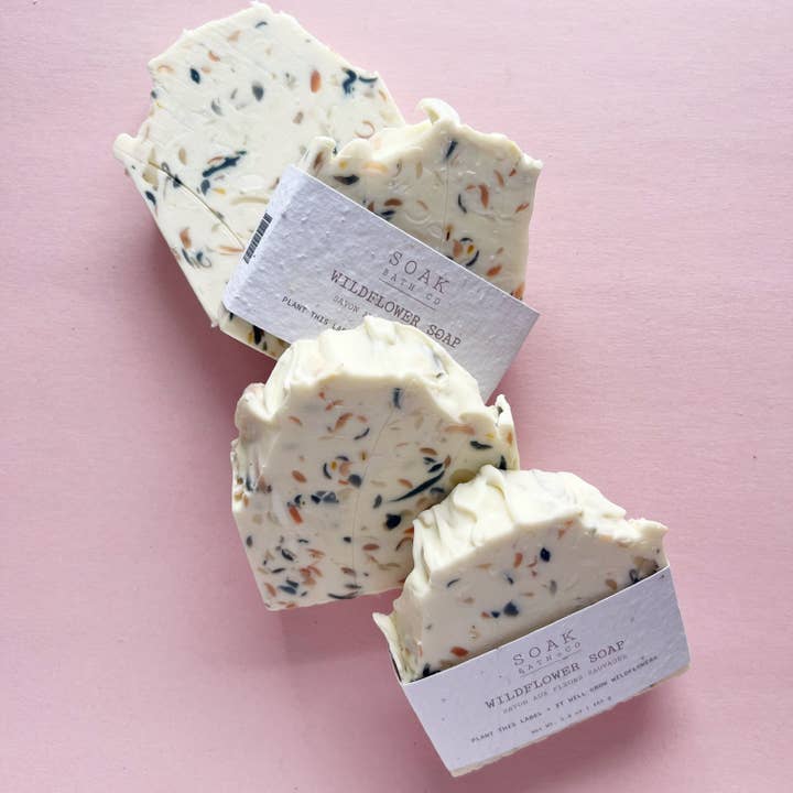 Wildflower Soap Bar - Canadian Handmade for wholesale by SOAK Bath Co
