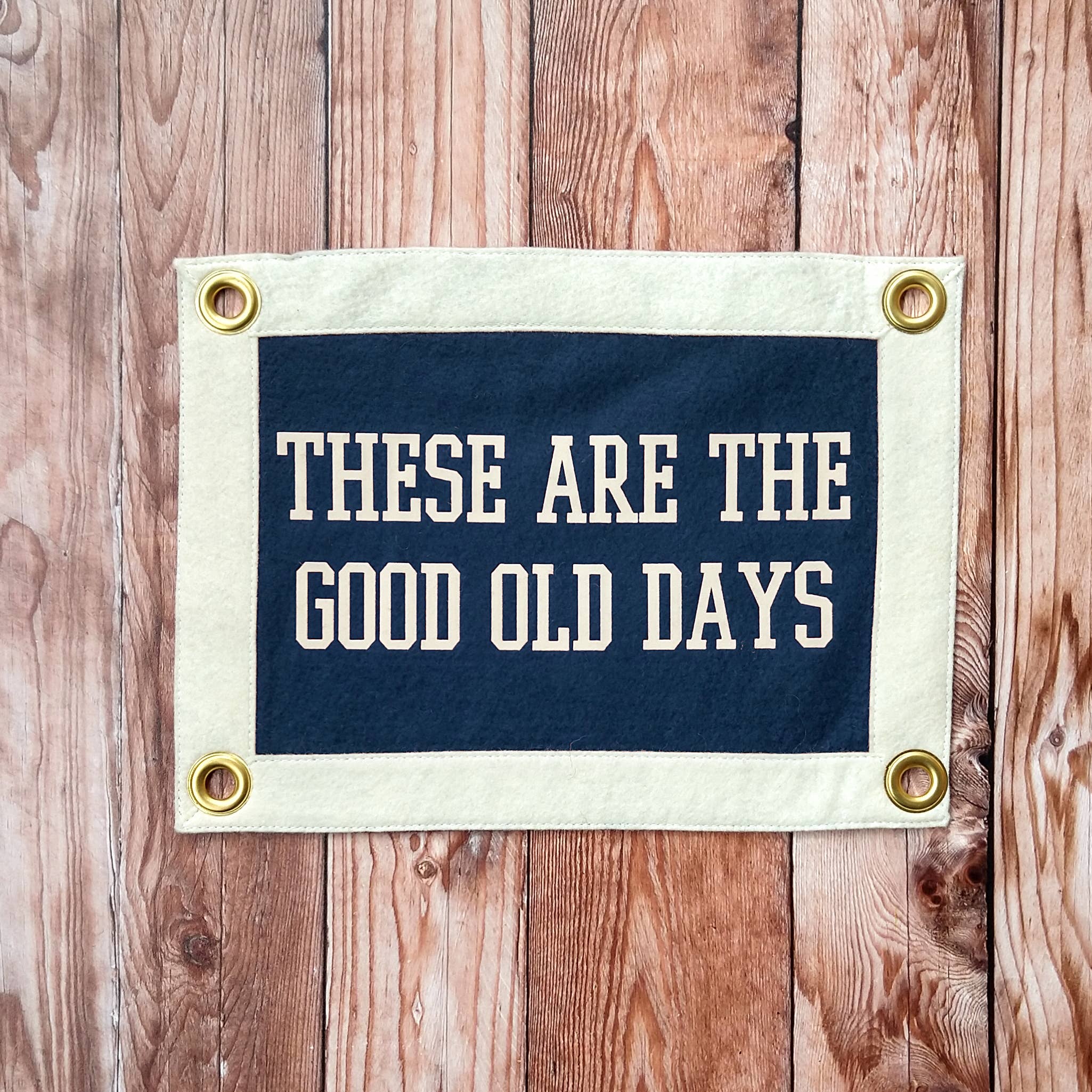 Pennant For Your Thoughts - Wholesale Banner - These Are The Good Old Days Camp Flag | Wall Hanging Banner7