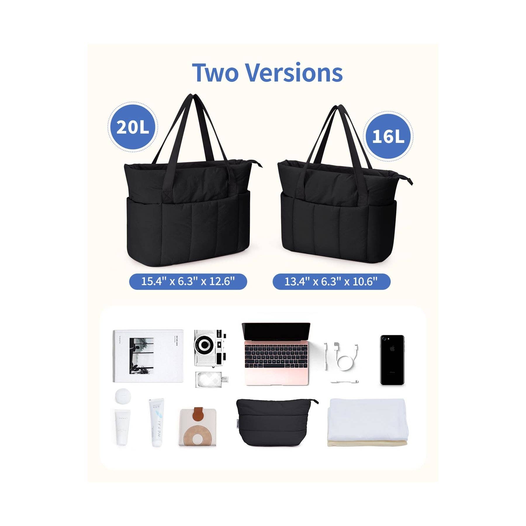 NARWEY INC - Vendita all'ingrosso Borsa tote - Donna - Borsa da viaggio Narwey Puffer per donne, adatta come bagaglio a mano.40