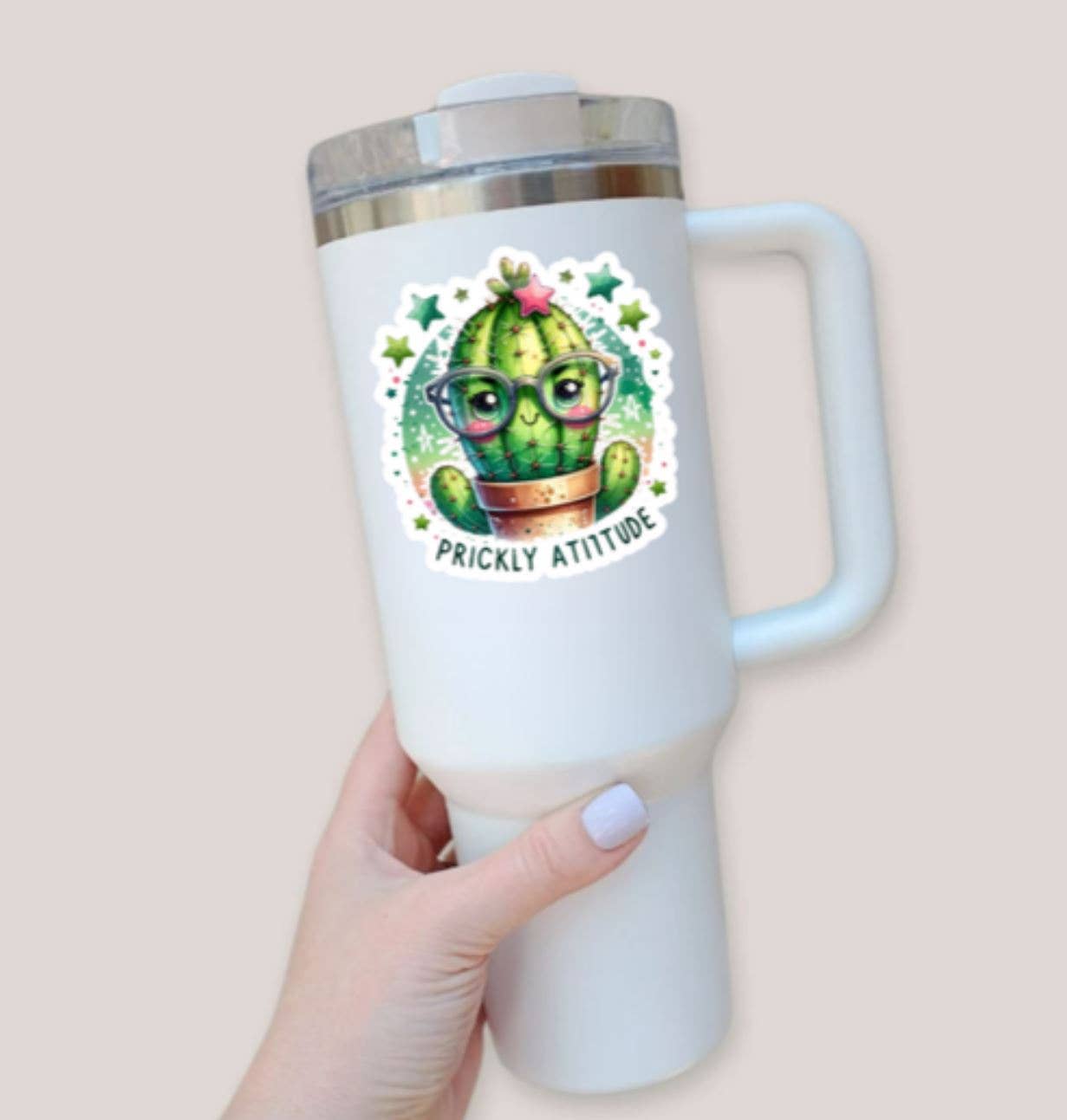 Blu Butterfly Stickers - Wholesale Sticker - Prickly Attitude Cactus Sticker2