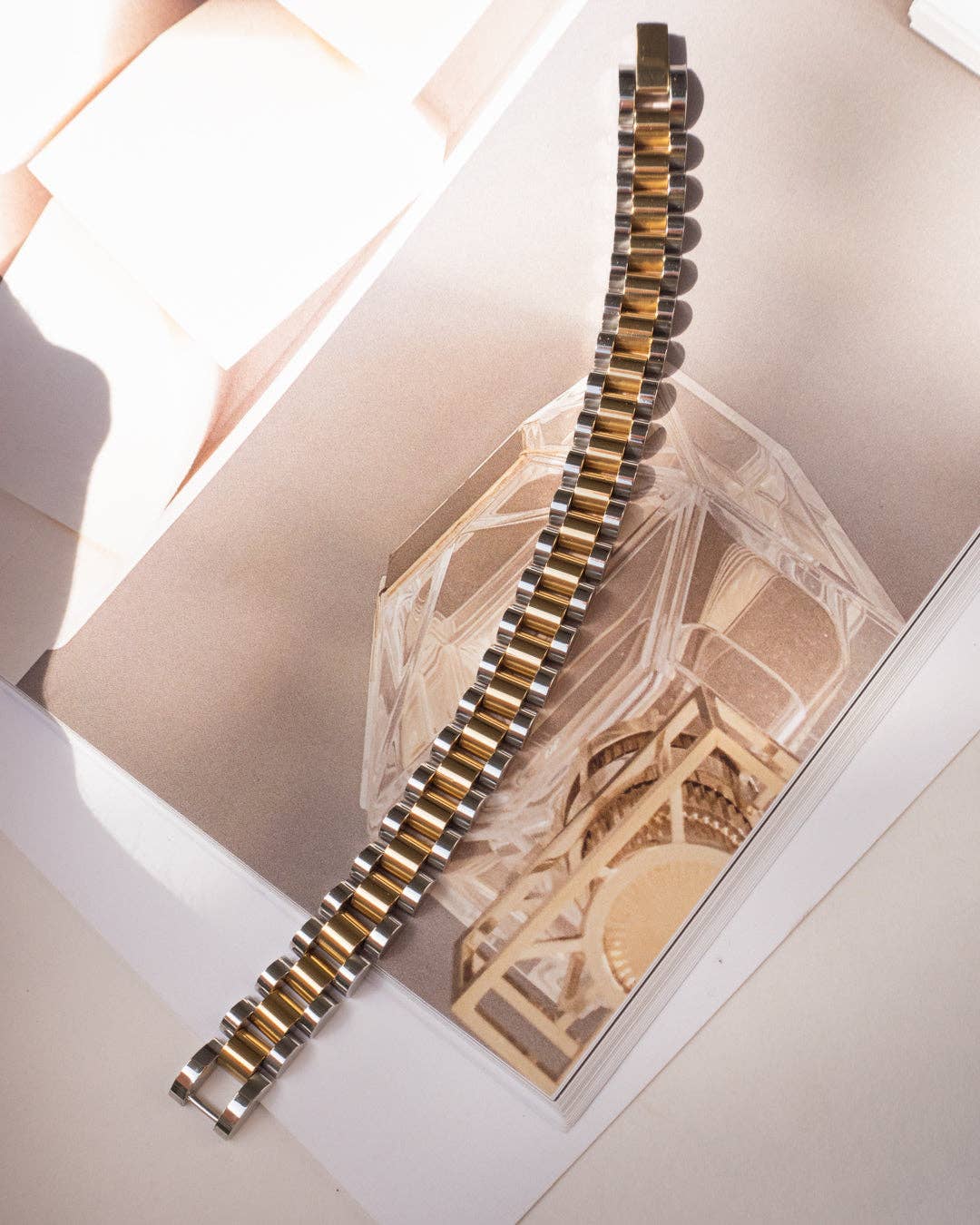 Luv AJ - Wholesale Link & Chain Bracelet - Two-toned Timepiece Bracelet11