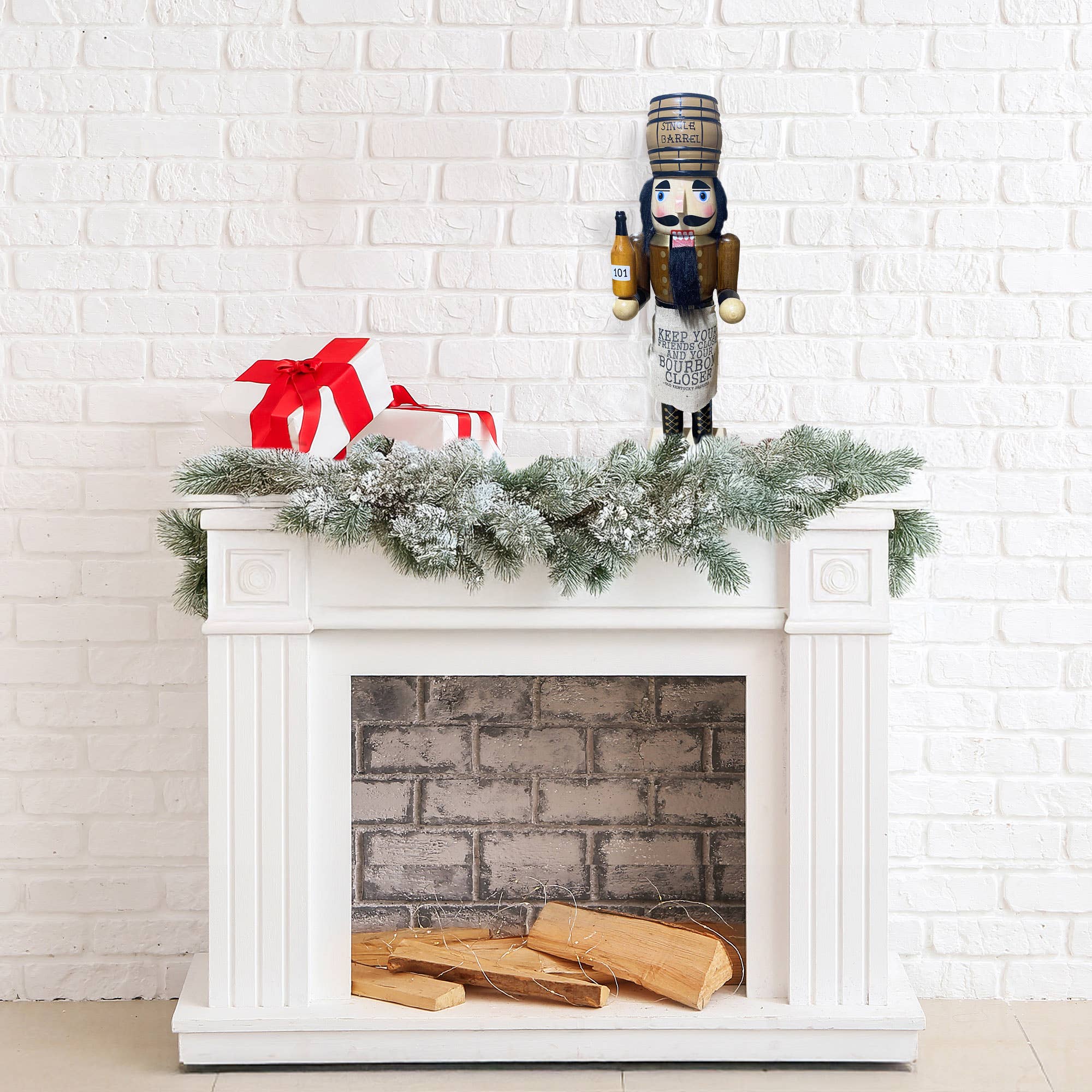 Santa’s Workshop Inc. - Wholesale Holiday Nutcracker - 14" Bourbon Barrel Nutcracker4