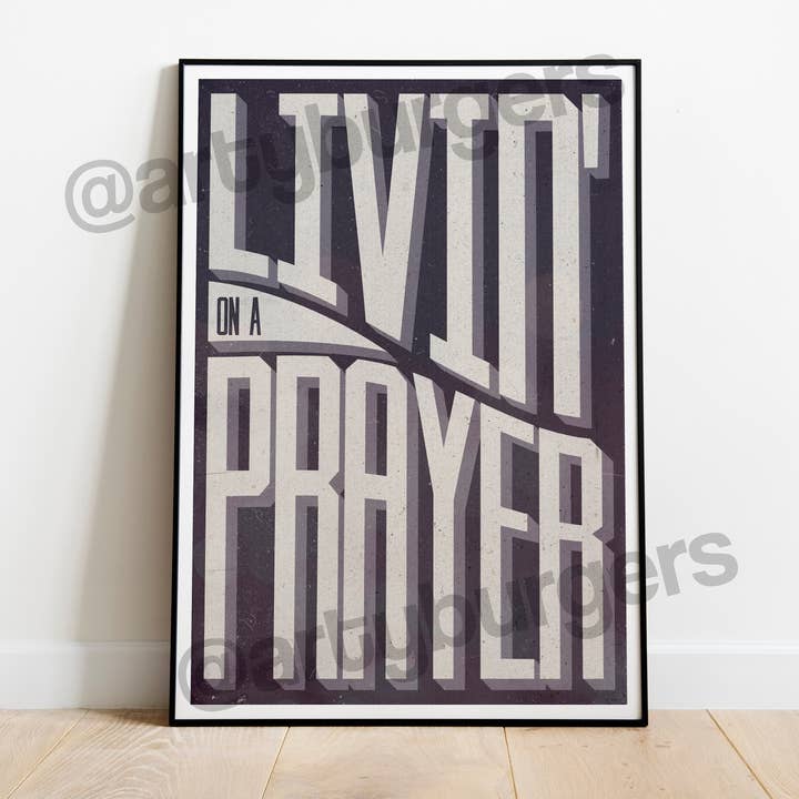 Livin' On A Prayer // Bon Jovi | Classic Rock Hair Metal for wholesale by ArtyBurgers