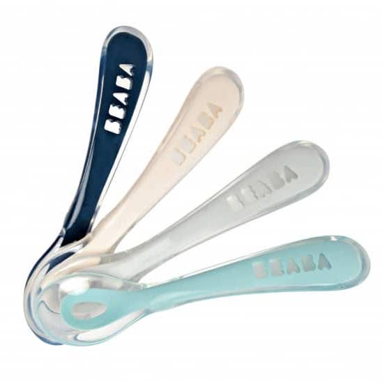 BEABA & Childhome - Wholesale Feeding Set - Baby - BEABA Toddler's Self-Feeding Spoons - Set of 4 in Drizzle